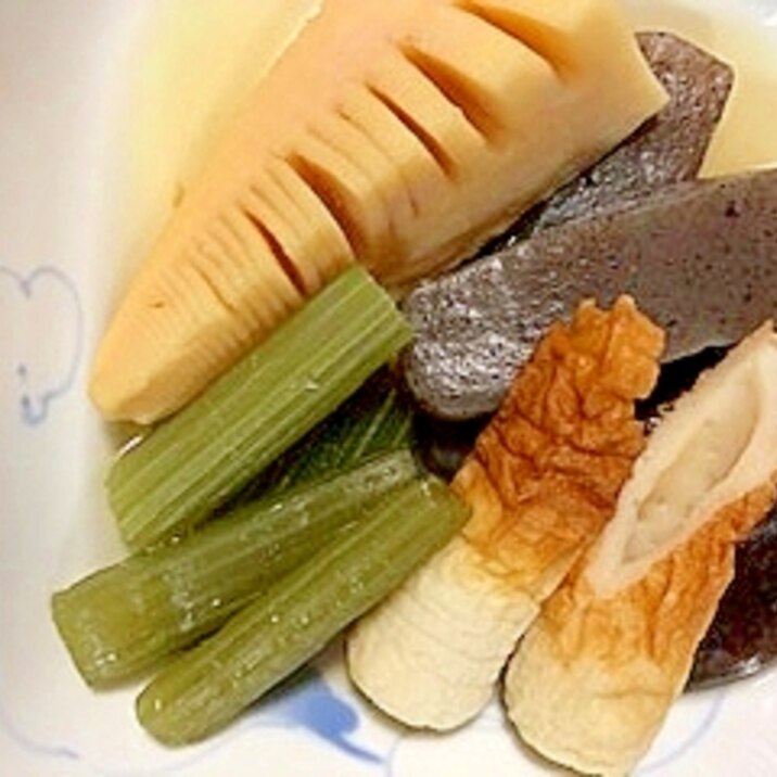 蕗 筍 こんにゃく 椎茸 ちくわの煮物 レシピ 作り方 By 2727椿 楽天レシピ 蕗 筍 こんにゃく 椎茸 ちくわの煮物 レシピ 作り方 By 2727椿 楽天レシピ